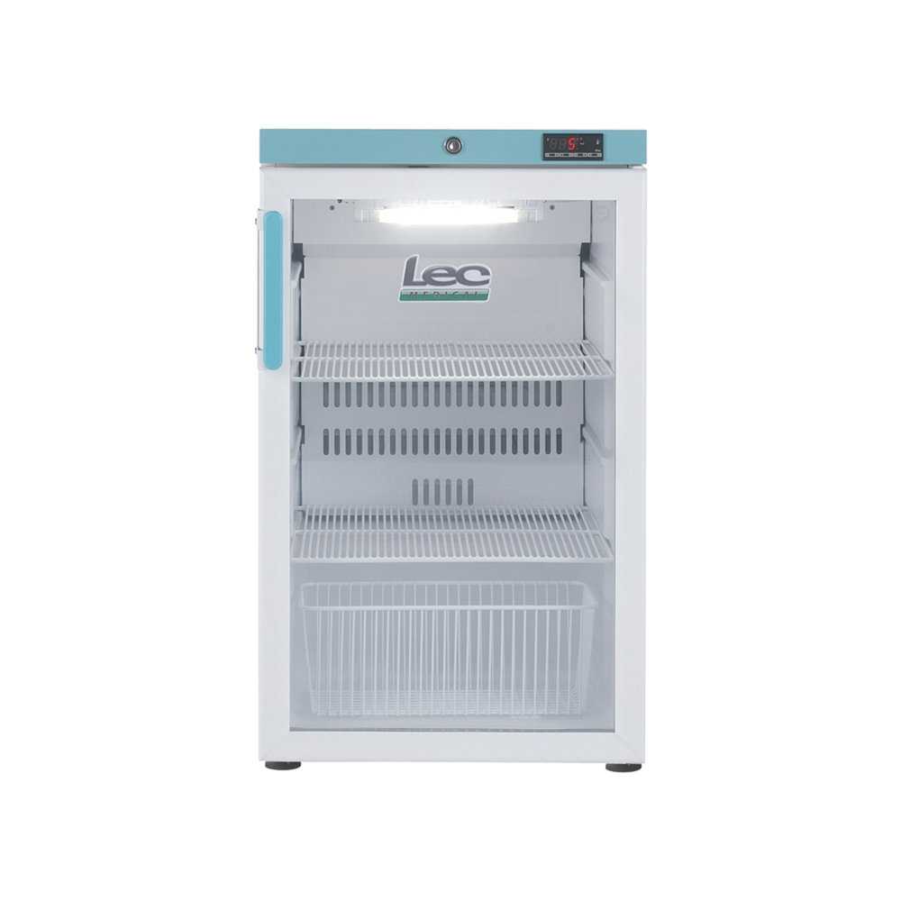 Medicinkyl, PEGR107, 107 liter, glasdörr, fram