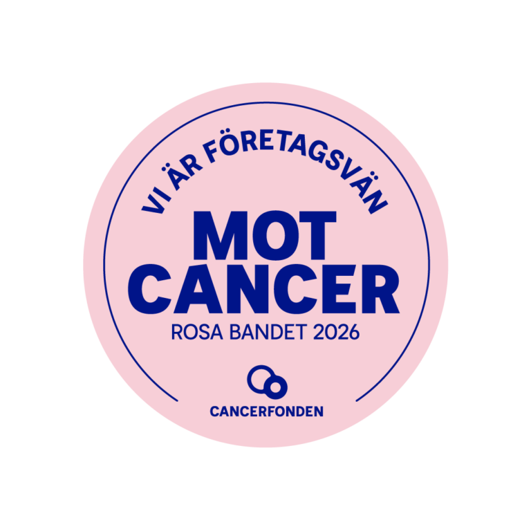 Vi är ett företag som stöder kampen mot cancer — Rosa Bandet 2026, Cancerfonden