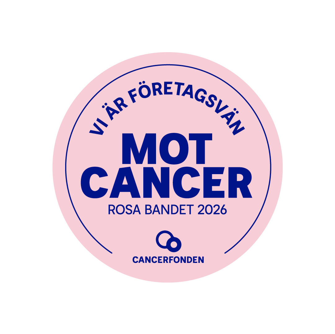 Vi är ett företag som stöder kampen mot cancer — Rosa Bandet 2026, Cancerfonden